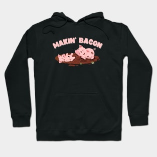 Funny Pigs Making Bacon Tee Nice Pork Breakfast Women Hoodie